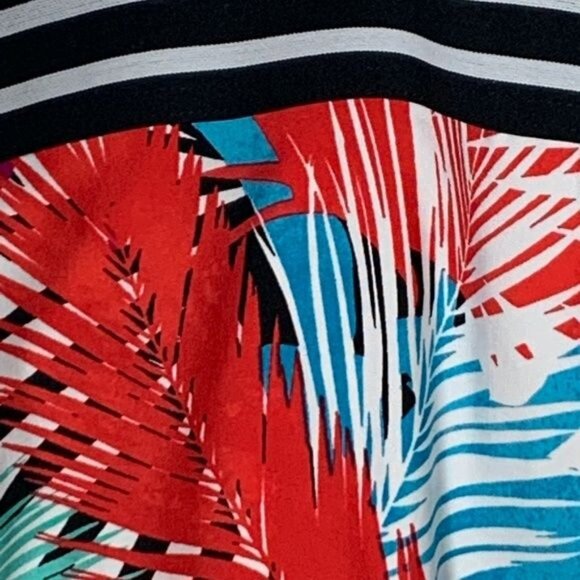 Jag Swim Tankini Top XS Tropical Floral Print Black Trim NWT - Picture 7 of 12